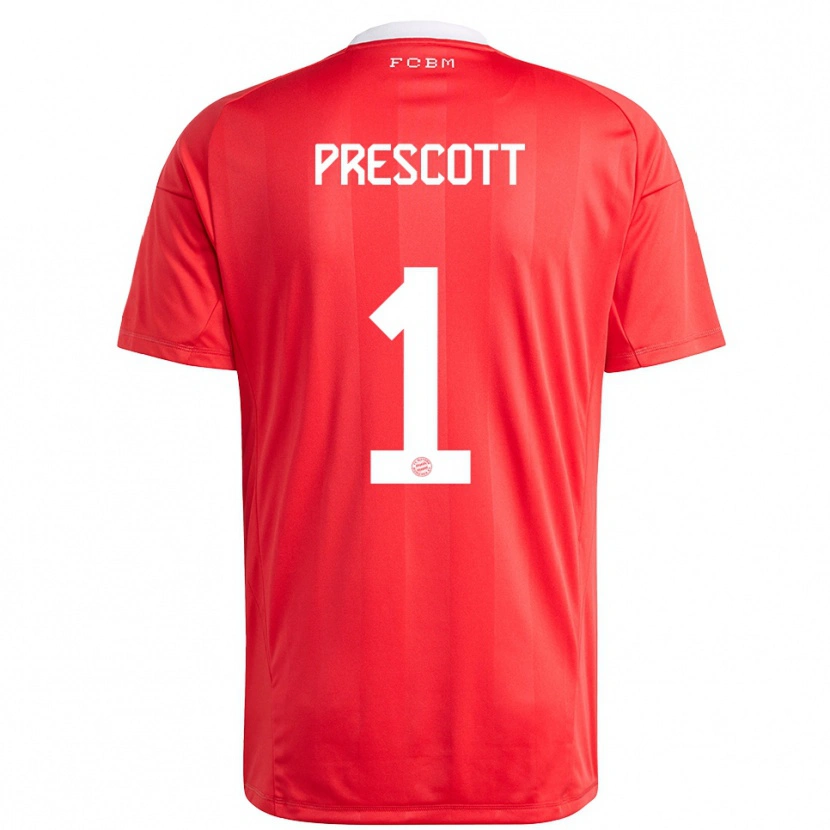 Danxen Mænd Leonard Prescott #1 Rød Hvid Målmandstrøje 2025/26 Trøje T-shirt