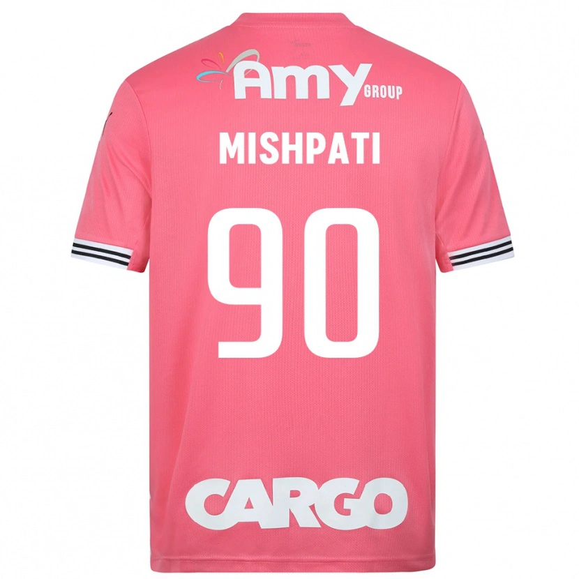 Danxen Mænd Roi Mishpati #90 Pink Hvid Målmandstrøje 2025/26 Trøje T-shirt