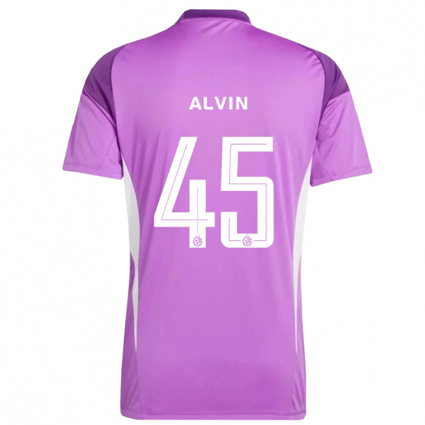 Danxen Mænd Glenn Alvin #45 Lilla Lilla Målmandstrøje 2025/26 Trøje T-shirt