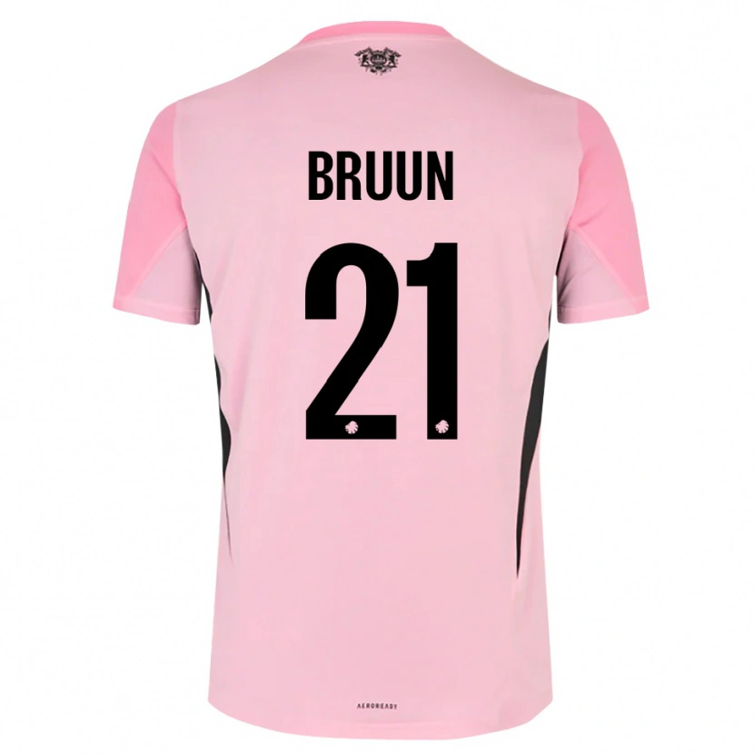 Danxen Mænd Alfred Bruun #21 Pink Sort Målmandstrøje 2025/26 Trøje T-shirt