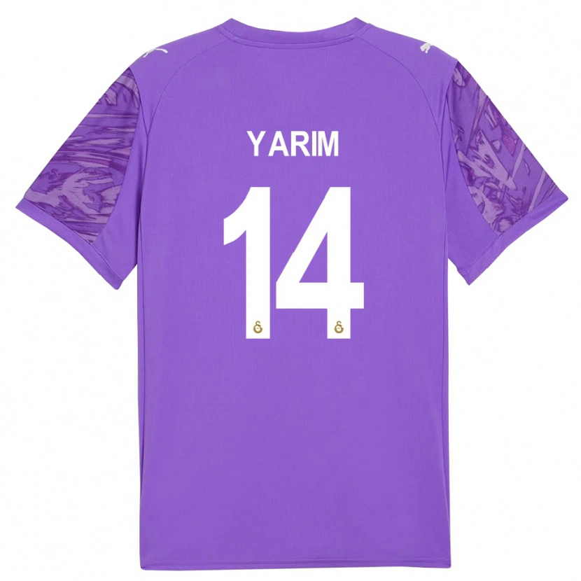 Danxen Mænd Esra Yarım #14 Lilla Hvid Målmandstrøje 2025/26 Trøje T-shirt