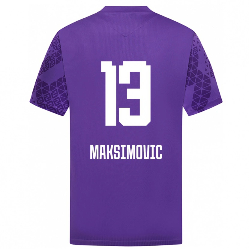 Danxen Mænd Filip Maksimovic #13 Indigo Hvid Målmandstrøje 2025/26 Trøje T-shirt