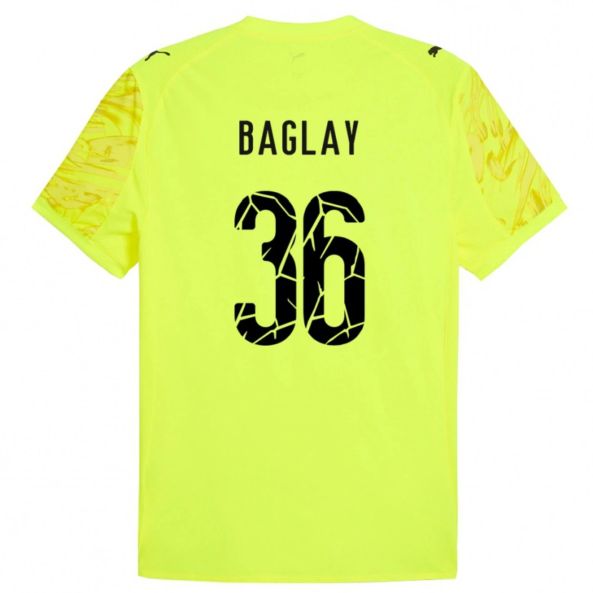 Danxen Mænd Rostyslav Baglay #36 Grøn Gul Målmandstrøje 2025/26 Trøje T-shirt