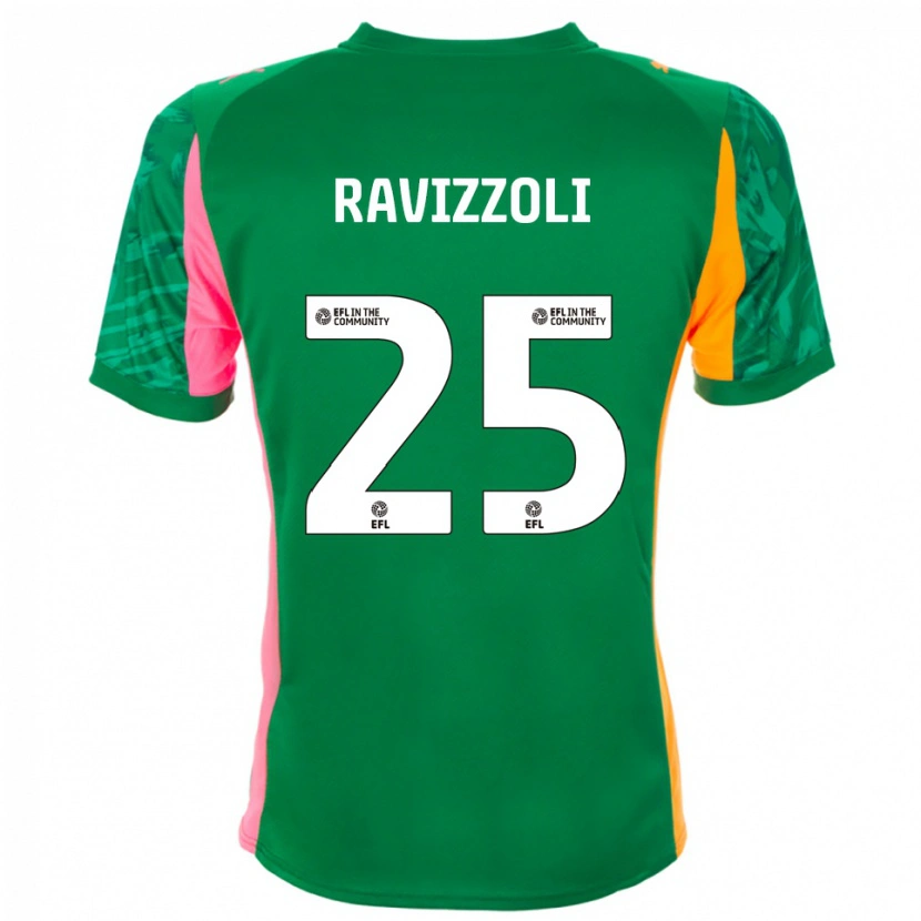 Danxen Kvinder Franco Ravizzoli #25 Grøn Appelsin Målmandstrøje 2025/26 Trøje T-shirt