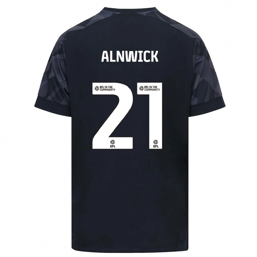 Danxen Kvinder Jak Alnwick #21 Sort Hvid Målmandstrøje 2025/26 Trøje T-shirt