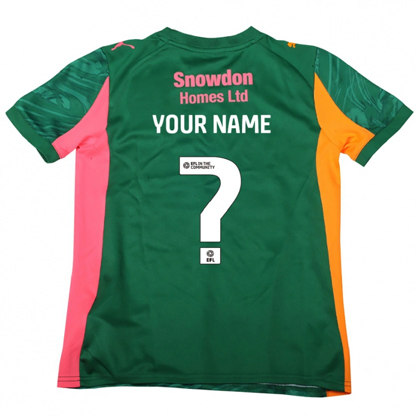 Danxen Kvinder Northampton Town Mørkegrøn Pink Målmandstrøje 2025/26 Trøje T-shirt