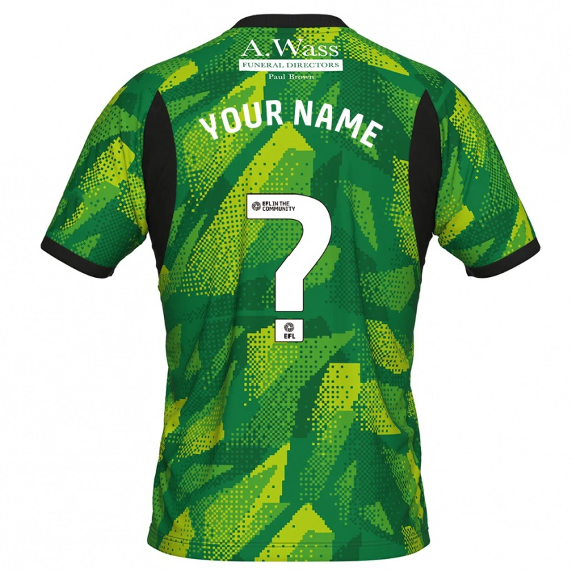 Danxen Kvinder Mansfield Town Grøn Sort Målmandstrøje 2025/26 Trøje T-shirt