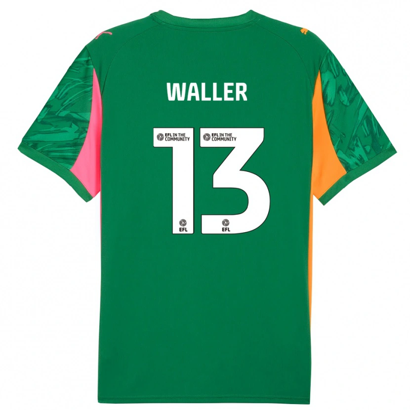 Danxen Kvinder Sam Waller #13 Grøn Pink Appelsin Målmandstrøje 2025/26 Trøje T-shirt
