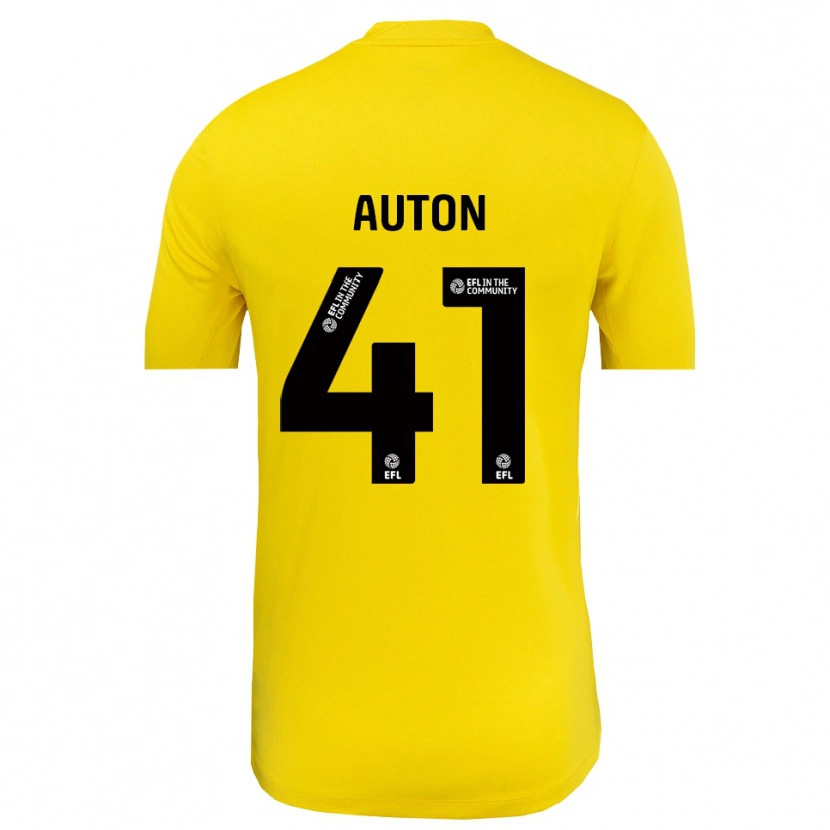 Danxen Kvinder Sebastian Auton #41 Gul Sort Målmandstrøje 2025/26 Trøje T-shirt
