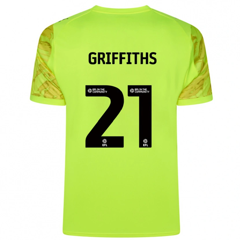Danxen Kvinder Harry Griffiths #21 Fluorescerende Grøn Målmandstrøje 2025/26 Trøje T-shirt