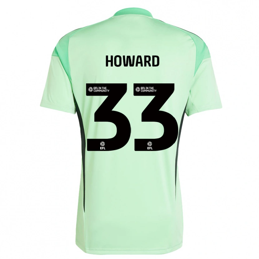 Danxen Kvinder Mark Howard #33 Lys Grøn Sort Målmandstrøje 2025/26 Trøje T-shirt