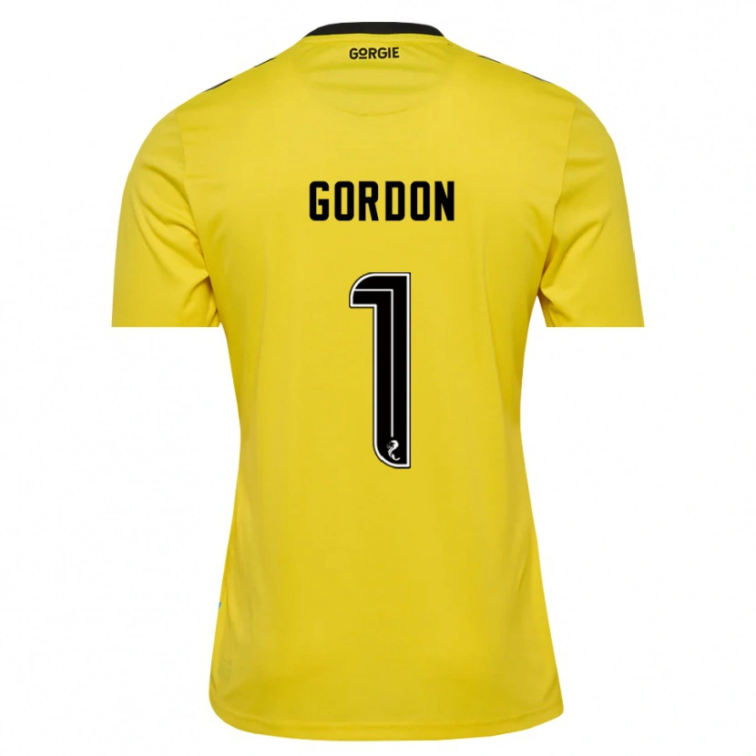 Danxen Kvinder Craig Gordon #1 Gul Rød Sort Målmandstrøje 2025/26 Trøje T-shirt