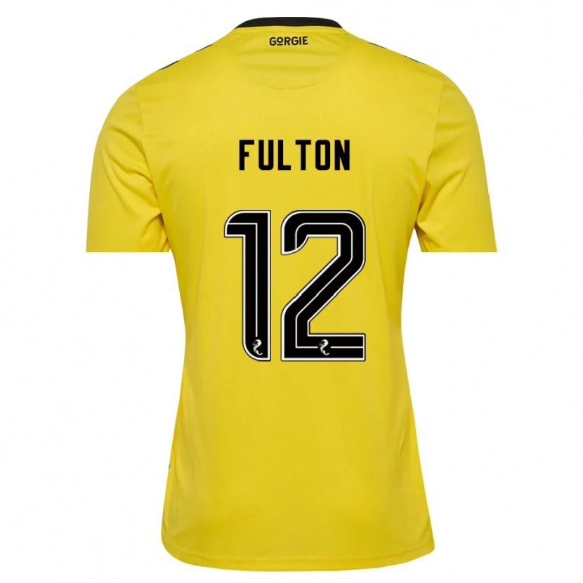 Danxen Kvinder Ryan Fulton #12 Gul Rød Sort Målmandstrøje 2025/26 Trøje T-shirt