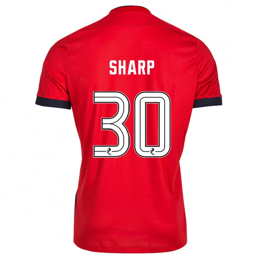 Danxen Kvinder Harry Sharp #30 Rød Hvid Målmandstrøje 2025/26 Trøje T-shirt