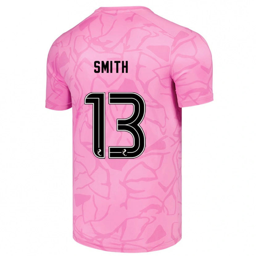 Danxen Kvinder Jordan Smith #13 Pink Sort Målmandstrøje 2025/26 Trøje T-shirt