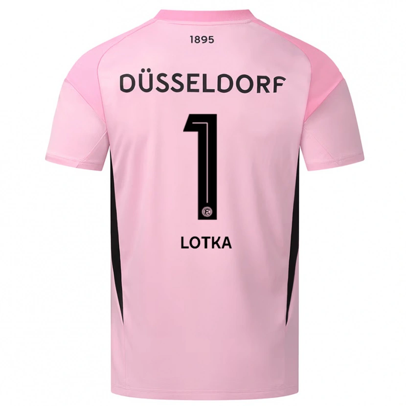 Danxen Kvinder Marcel Lotka #1 Pink Sort Målmandstrøje 2025/26 Trøje T-shirt
