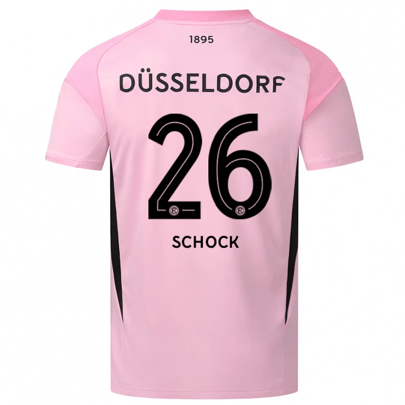 Danxen Kvinder Florian Schock #26 Pink Sort Målmandstrøje 2025/26 Trøje T-shirt