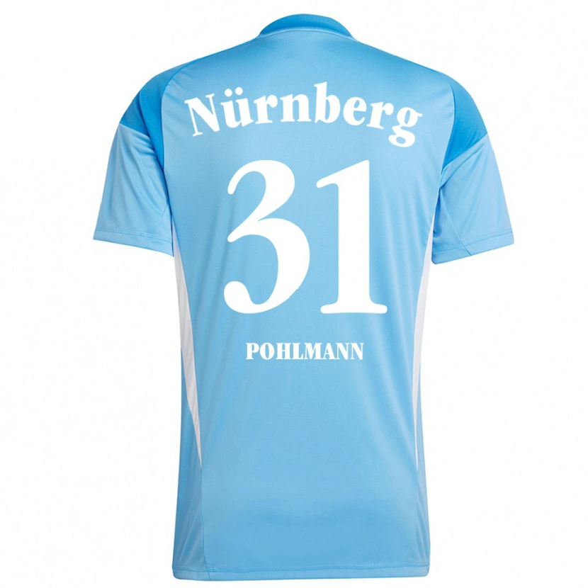 Danxen Kvinder Lennart Pohlmann #31 Lyseblå Hvid Målmandstrøje 2025/26 Trøje T-shirt