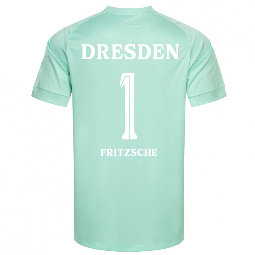 Danxen Kvinder Maximus Fritzsche #1 Lysegrøn Hvid Målmandstrøje 2025/26 Trøje T-shirt