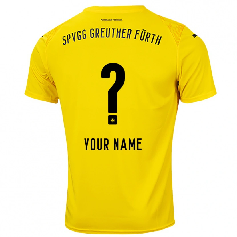 Danxen Kvinder SpVgg Greuther Fürth Gul Sort Målmandstrøje 2025/26 Trøje T-shirt