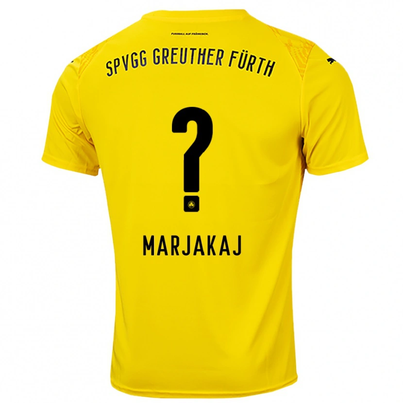 Danxen Kvinder Sabina Marjakaj #0 Gul Sort Målmandstrøje 2025/26 Trøje T-shirt