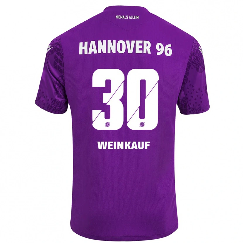 Danxen Kvinder Leo Weinkauf #30 Lilla Hvid Målmandstrøje 2025/26 Trøje T-shirt