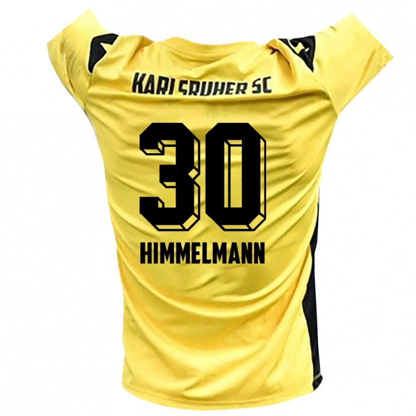 Danxen Kvinder Robin Himmelmann #30 Gul Sort Målmandstrøje 2025/26 Trøje T-shirt