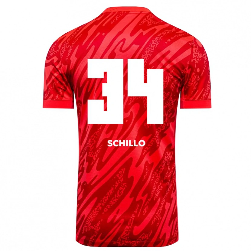 Danxen Kvinder Hannah Schillo #34 Rød Hvid Målmandstrøje 2025/26 Trøje T-shirt