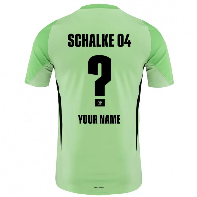 Danxen Kvinder Schalke 04 Lysegrøn Sort Målmandstrøje 2025/26 Trøje T-shirt