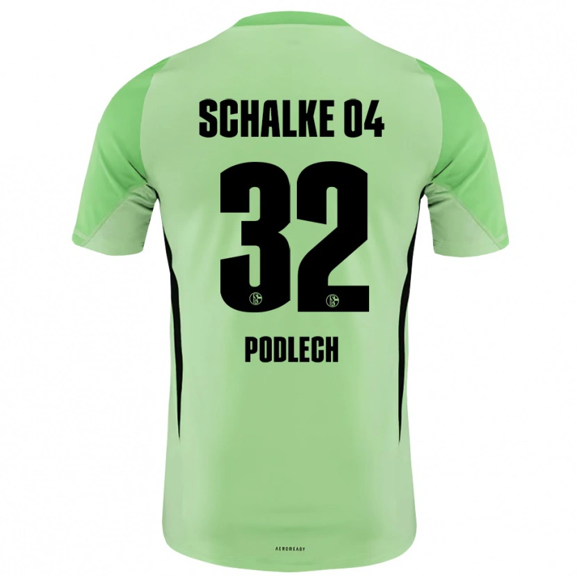 Danxen Kvinder Luca Podlech #32 Lysegrøn Sort Målmandstrøje 2025/26 Trøje T-shirt