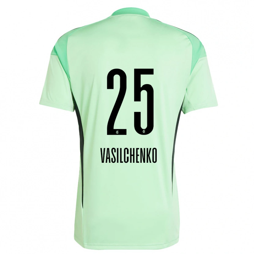 Danxen Kvinder Leonard Vasilchenko #25 Lysegrøn Sort Målmandstrøje 2025/26 Trøje T-shirt