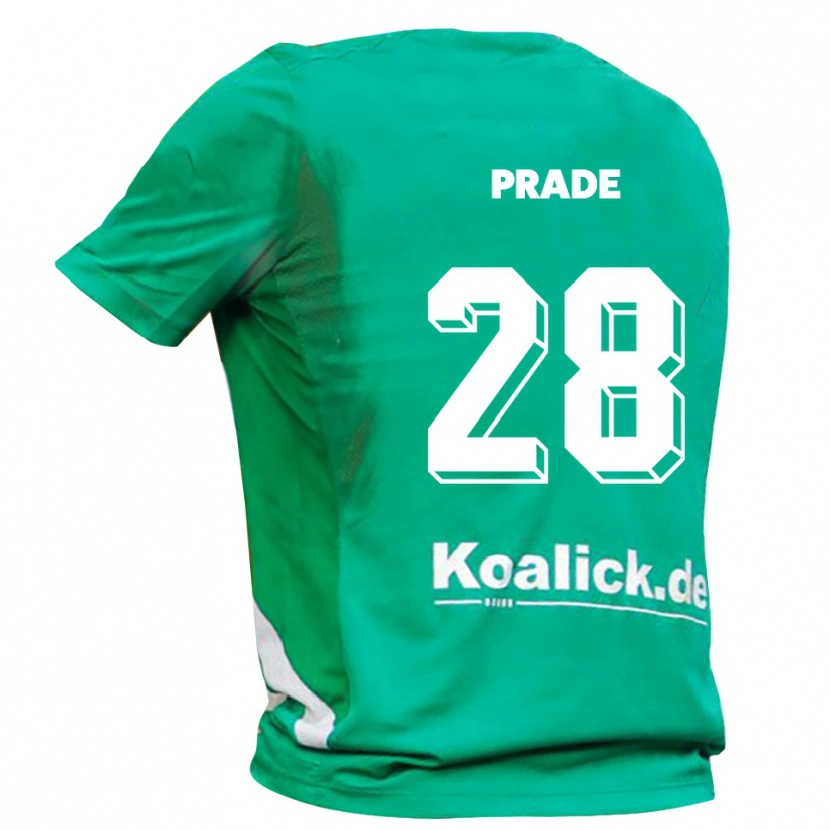 Danxen Kvinder Adrian Prade #28 Grøn Hvid Målmandstrøje 2025/26 Trøje T-shirt