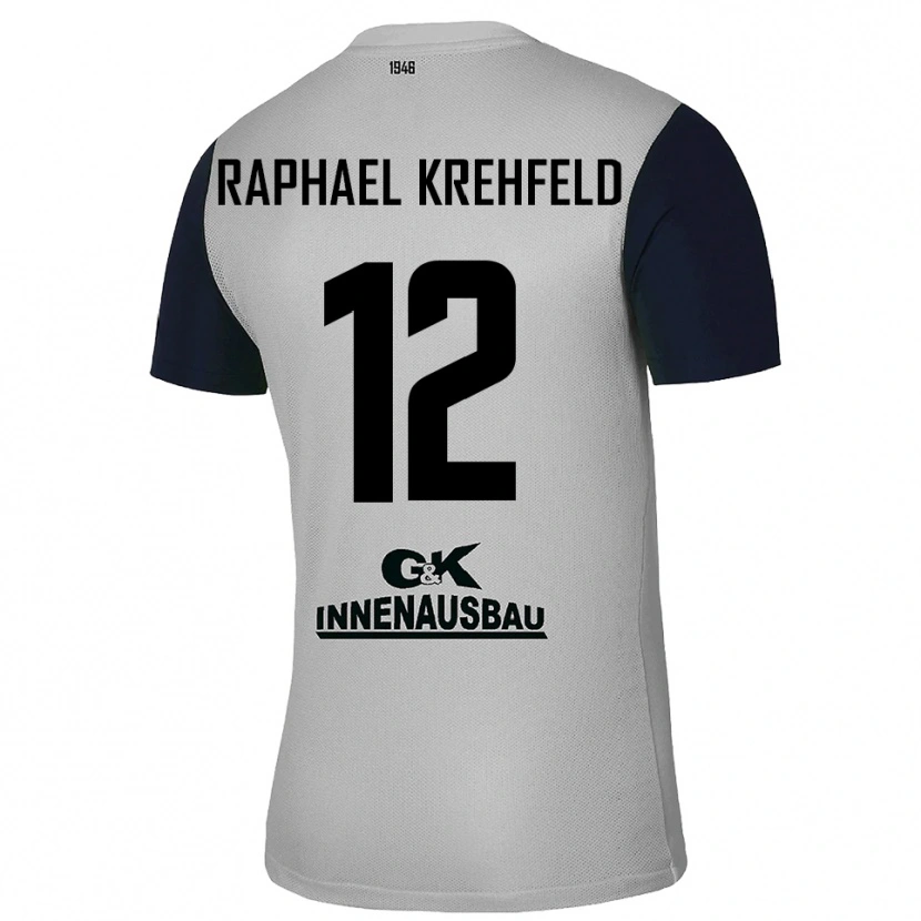 Danxen Kvinder Luca Raphael Krehfeld #12 Grå Sort Målmandstrøje 2025/26 Trøje T-shirt