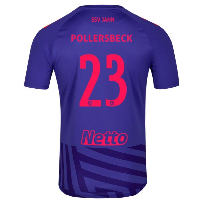 Danxen Kvinder Julian Pollersbeck #23 Kongeblå Rød Målmandstrøje 2025/26 Trøje T-shirt