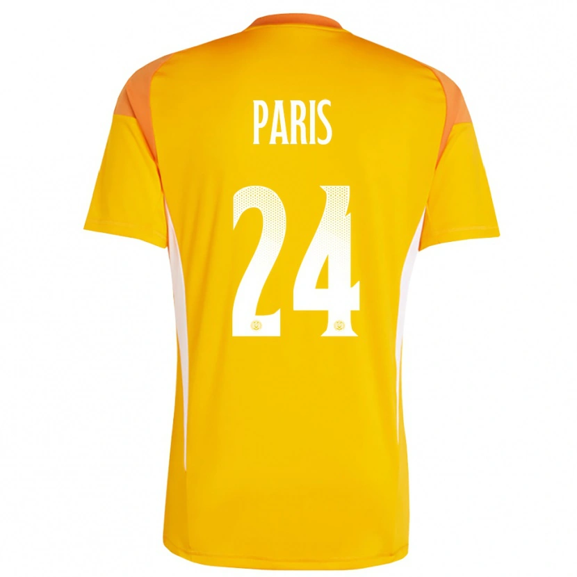 Danxen Kvinder Julius Paris #24 Orange Hvid Målmandstrøje 2025/26 Trøje T-shirt