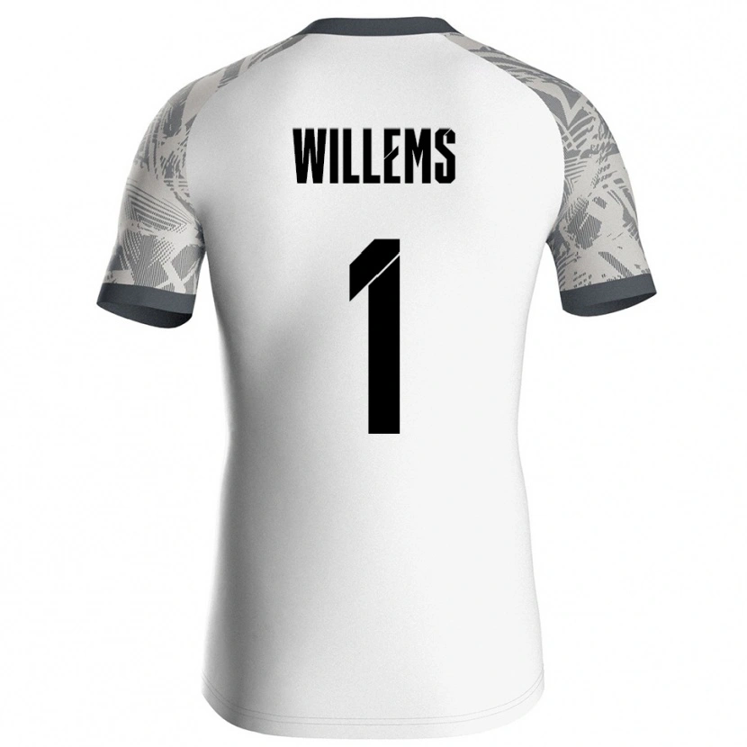 Danxen Kvinder Leon Willems #1 Grå Hvid Målmandstrøje 2025/26 Trøje T-shirt