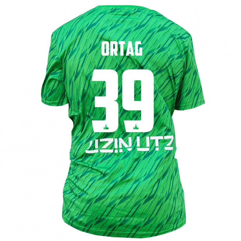 Danxen Kvinder Christian Ortag #39 Grøn Rød Målmandstrøje 2025/26 Trøje T-shirt