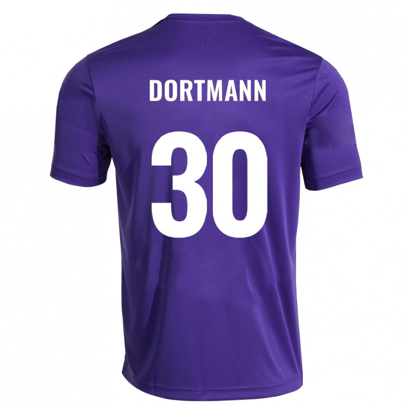 Danxen Kvinder Niklas Dortmann #30 Lilla Hvid Målmandstrøje 2025/26 Trøje T-shirt