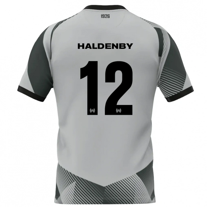 Danxen Kvinder Ben Haldenby #12 Lysegrå Hvid Målmandstrøje 2025/26 Trøje T-shirt