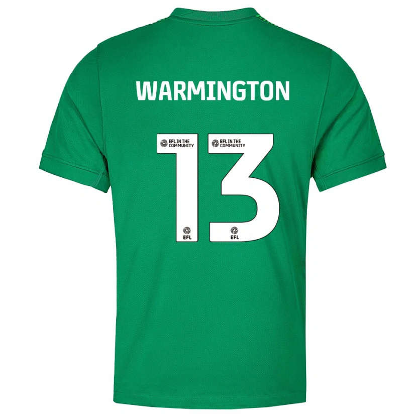 Danxen Kvinder Tyrese Warmington #13 Grøn Hvid Målmandstrøje 2025/26 Trøje T-shirt