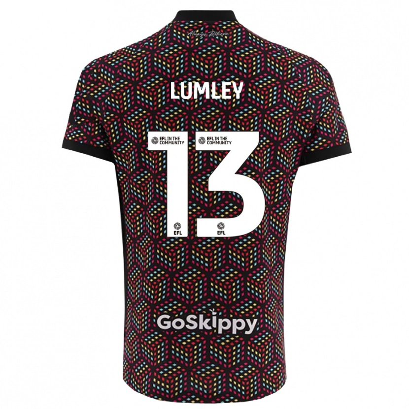 Danxen Kvinder Joe Lumley #13 Sort Hvid Målmandstrøje 2025/26 Trøje T-shirt