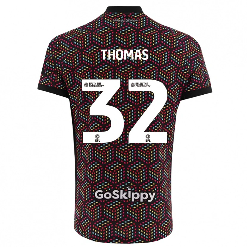 Danxen Kvinder Lewis Thomas #32 Sort Hvid Målmandstrøje 2025/26 Trøje T-shirt