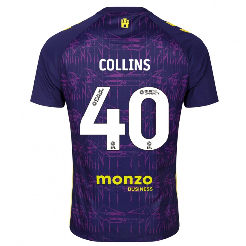 Danxen Kvinder Brad Collins #40 Lilla Gul Målmandstrøje 2025/26 Trøje T-shirt