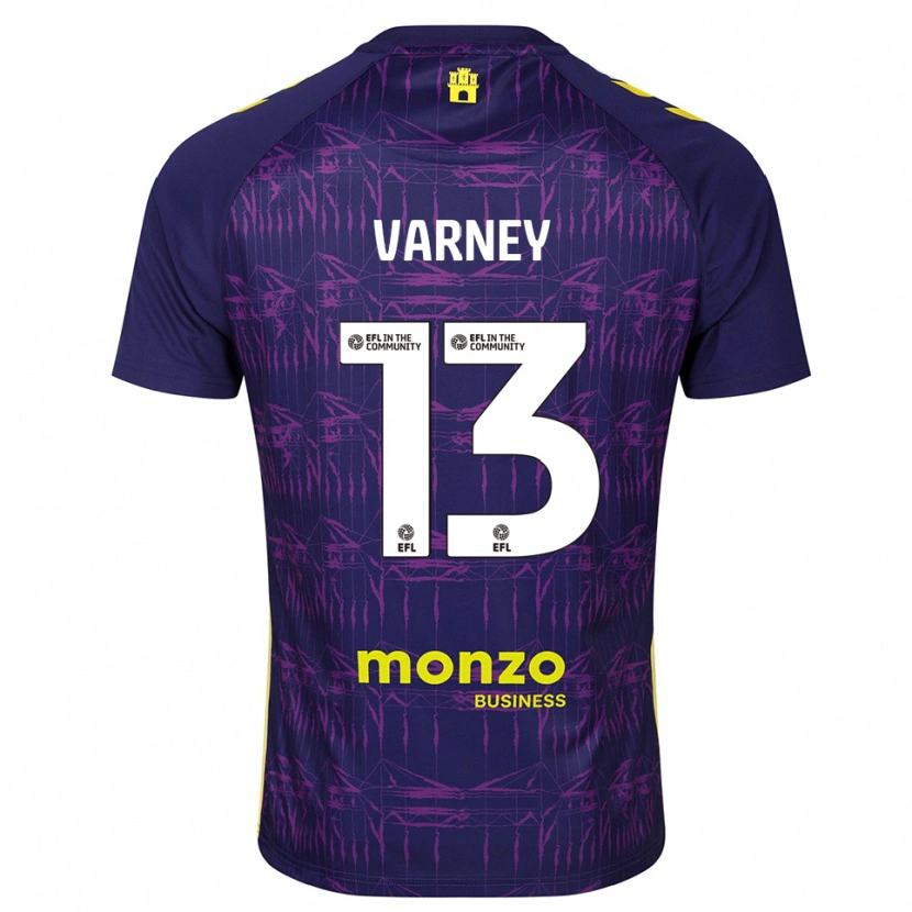 Danxen Kvinder Oscar Varney #13 Lilla Gul Målmandstrøje 2025/26 Trøje T-shirt