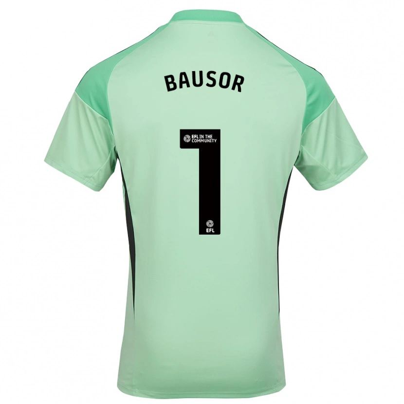 Danxen Kvinder Stevie Bausor #1 Lys Grøn Sort Målmandstrøje 2025/26 Trøje T-shirt