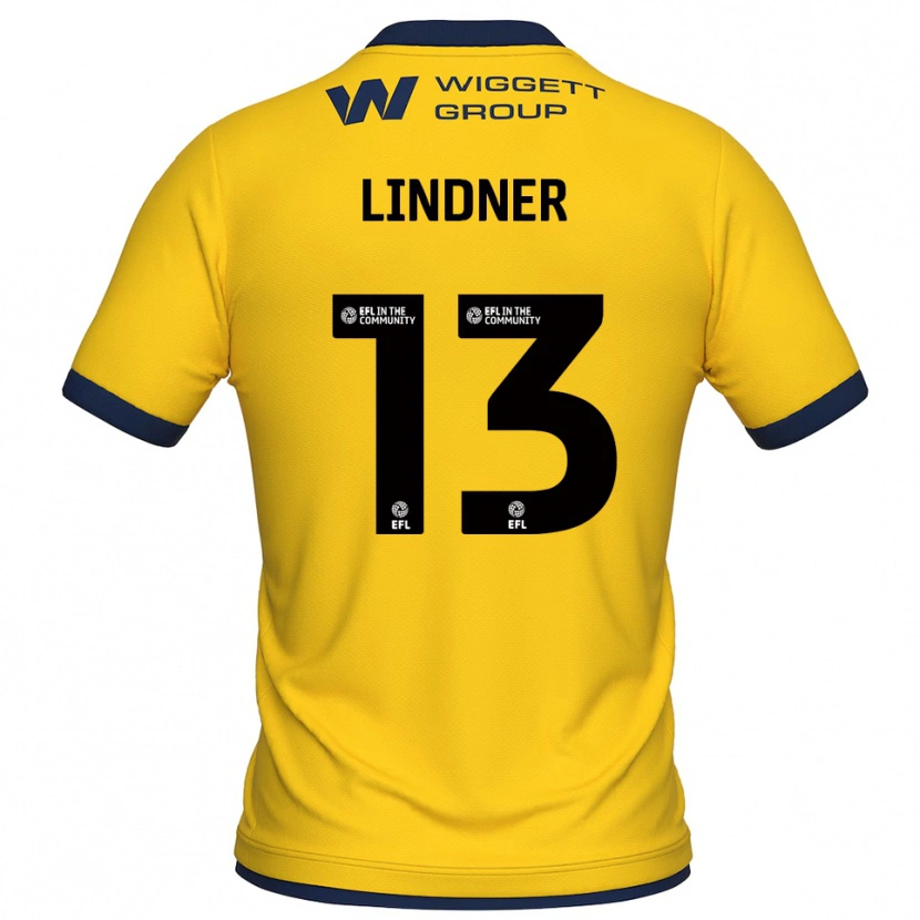 Danxen Kvinder Caspar Lindner #13 Gul Sort Målmandstrøje 2025/26 Trøje T-shirt