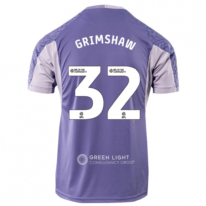 Danxen Kvinder Daniel Grimshaw #32 Lys Lilla Målmandstrøje 2025/26 Trøje T-shirt