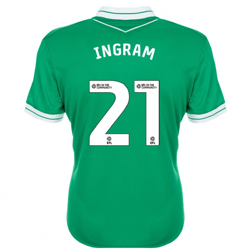 Danxen Kvinder Matt Ingram #21 Grøn Hvid Målmandstrøje 2025/26 Trøje T-shirt