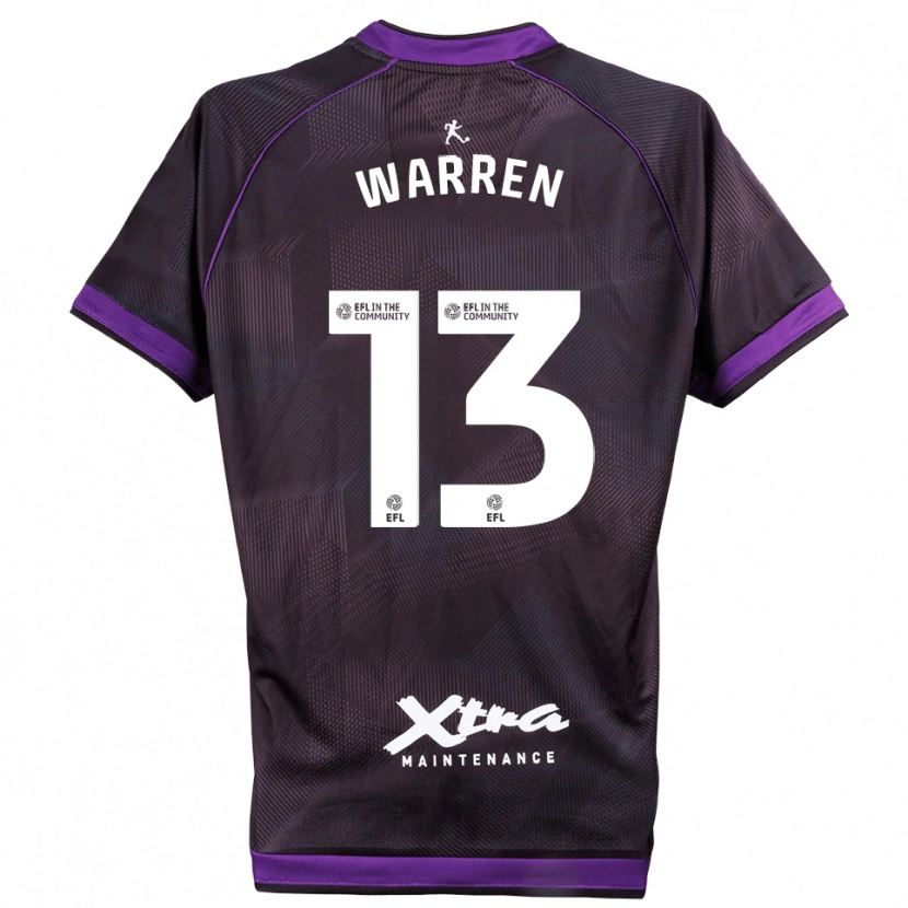 Danxen Kvinder Charlie Warren #13 Lilla Hvid Målmandstrøje 2025/26 Trøje T-shirt