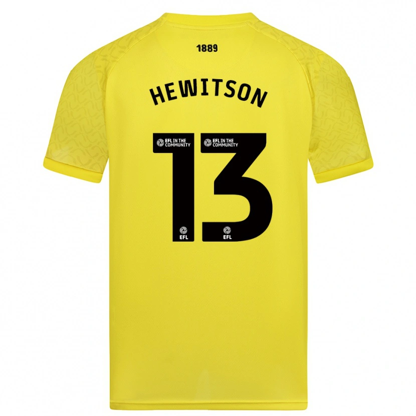 Danxen Kvinder Coby Hewitson #13 Gul Sort Målmandstrøje 2025/26 Trøje T-shirt